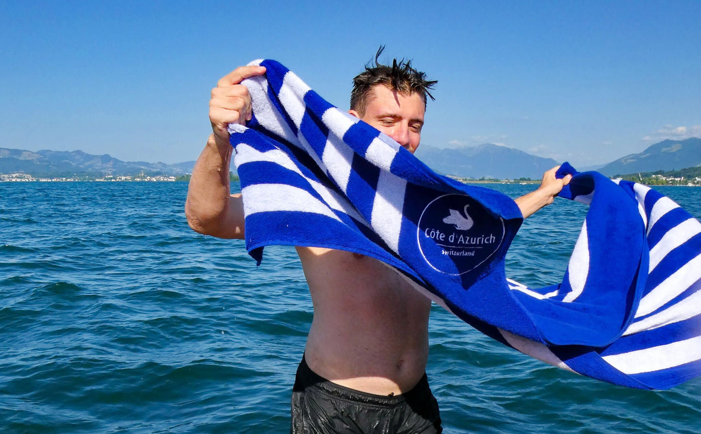 30% Summer Sale + Free Shipping - Zurich Beachtowel Badetüchli Geschenk Cote d'A Zurich
