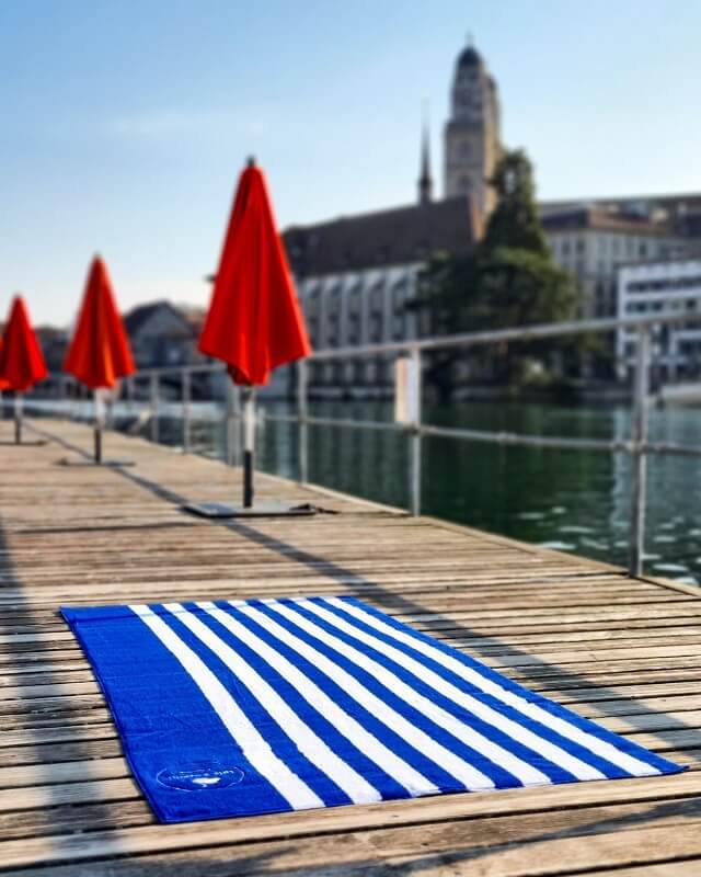 30% Summer Sale + Free Shipping - Zurich Beachtowel Badetüchli Geschenk Cote d'A Zurich